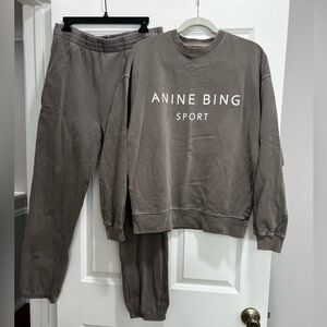 Anine Bing Sport Light Gray Sweatsuit